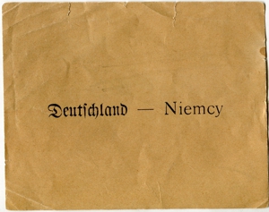 Kartka do głosowania z napisem Deutschland-Niemcy